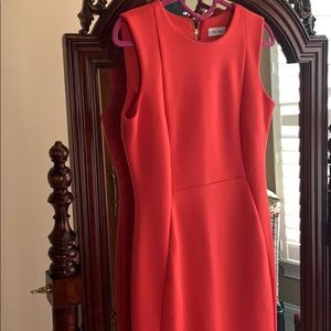 Calvin Klein Coral Dress Sz 6